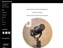 Tablet Screenshot of davidauroraaudio.com